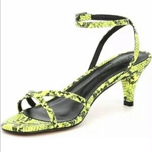 FREE PEOPLE Salina Strappy Snake Heels Sz 40 US 10